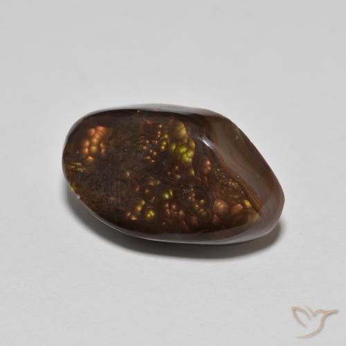 8.77克拉天然火玛瑙，花式切割，不透明