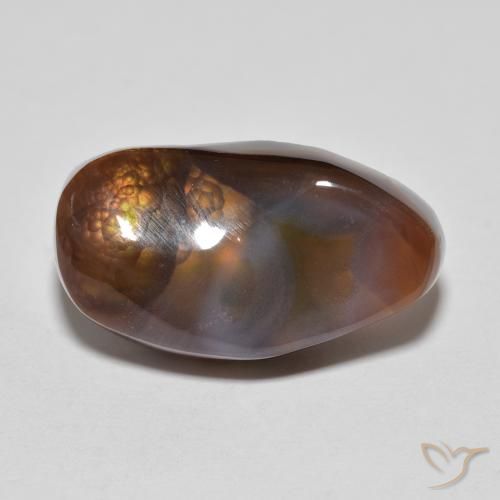 8.43ct 天然 彩色 火玛瑙, 花式切割, 不透明