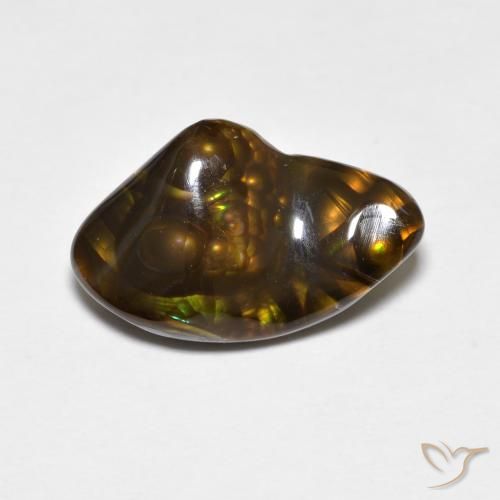 4.18ct 天然 彩色 火玛瑙, 花式切割, 不透明