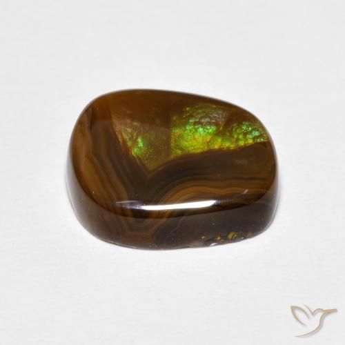 3.81克拉天然火玛瑙，花式切割，不透明