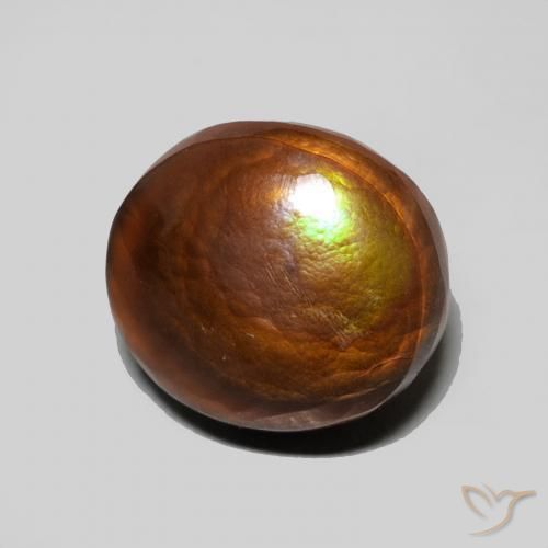5.06克拉天然火玛瑙，椭圆形，不透明