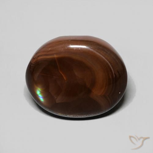 4.51ct 天然 彩色 火玛瑙, 椭圆形, 不透明