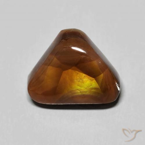 4.17ct 天然 彩色 火玛瑙, 胖三角形, 不透明