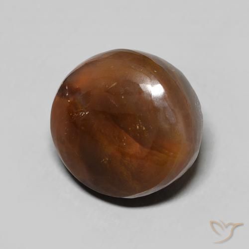 5.86克拉天然火玛瑙，椭圆形，不透明