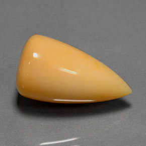 12.40克拉天然橙色火欧泊，透明，20.4×11.4毫米，透明/半透明