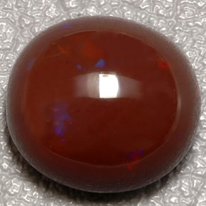 10.31克拉天然多色火欧泊，椭圆形切割，15×13.9毫米，不透明