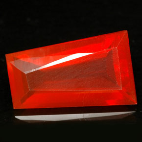 2.89克拉天然橙色火欧泊，透明，13.7×8.3毫米，透明/半透明