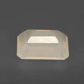 3.91克拉天然白色火欧泊，透明，12×9.2毫米，透明/半透明