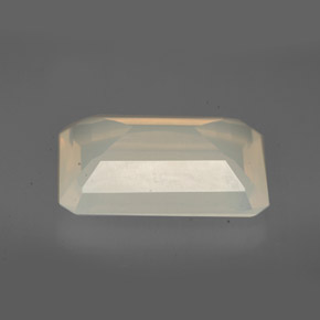 5.53克拉天然白色火欧泊，透明，15.5×10.8毫米，透明/半透明