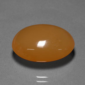 12.70克拉天然橙色火欧泊，椭圆形切割，19.3×14.9毫米，半透明