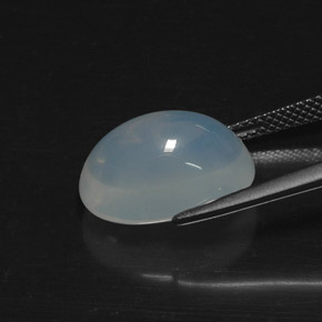 7.57克拉天然白色火欧泊，透明，15.1×10.7毫米，透明/半透明