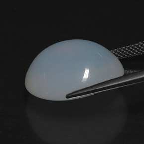 14.49克拉天然白色火欧泊，透明，18.8×15.3毫米，透明/半透明