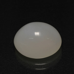 4.41克拉天然白色火欧泊，椭圆形切割，12.3×10.5毫米，半透明