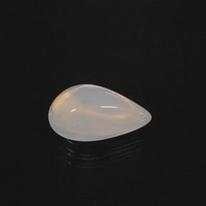 5.01克拉天然白色火欧泊，透明，15.8×9.5毫米，透明/半透明
