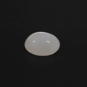 4.31克拉天然白色火欧泊，椭圆形切割，12.7×9.3毫米，半透明