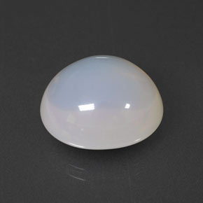 12.28克拉天然白色火欧泊，透明，16.4×14.7毫米，透明/半透明