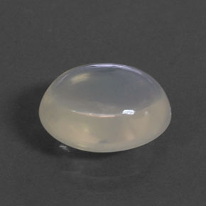 4.47克拉天然白色火欧泊，椭圆形切割，12.6×10.7毫米，透明