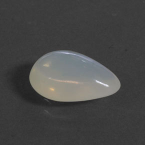 2.33克拉天然白色火欧泊，梨形，11.7×8.1毫米，透明