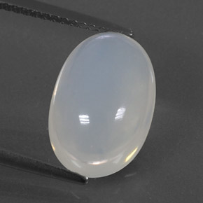 4.70克拉天然白色火欧泊，椭圆形切割，13.9×9.4毫米，透明