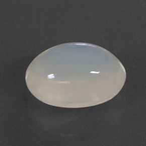 2.24克拉天然白色火欧泊，椭圆形切割，10.7×8.1毫米，透明