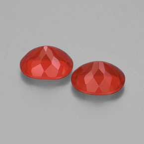 克拉天然火蛋白石，椭圆形切割，透明