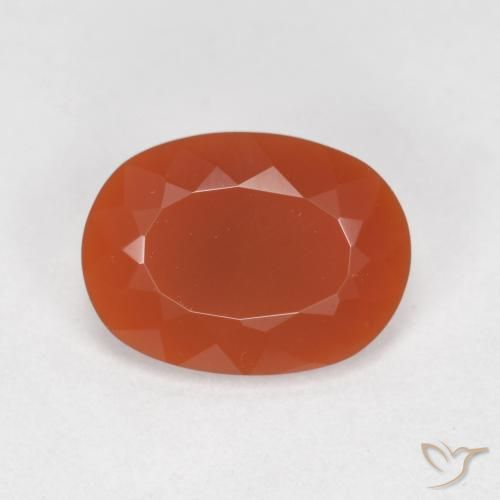 1.12ct 天然 火红 火蛋白石, 椭圆形, 透明