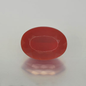 1.90克拉天然火蛋白石，椭圆形切割，半透明