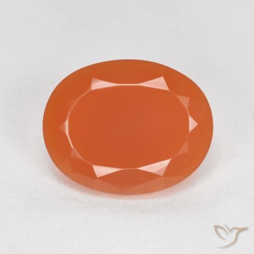 1.82ct 天然 火橙 火蛋白石, 椭圆形, 透明