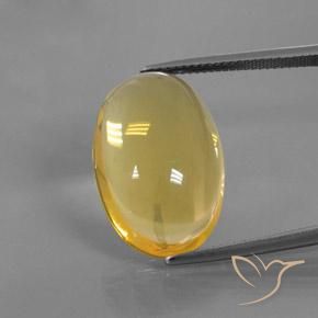 15.79ct 天然 金橙 火蛋白石, 椭圆形, 透明