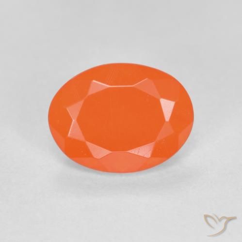 0.69ct 天然 亮橙色 火蛋白石, 椭圆形, 半透明