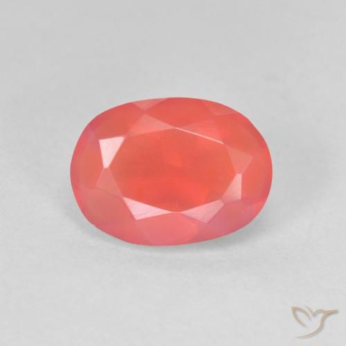 1.25ct 天然 亮橙色 火蛋白石, 椭圆形, 透明