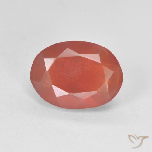 1.78ct 天然 红橙色 火蛋白石, 椭圆形, 透明