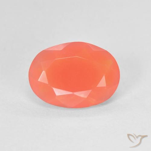 1.17ct 天然 亮橙色 火蛋白石, 椭圆形, 透明