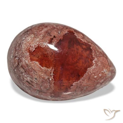 9.96克拉天然多色火欧泊，梨形，19×13.4毫米，不透明
