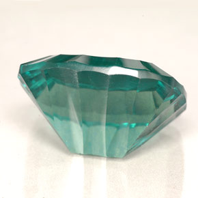 22.87克拉天然绿色萤石，垫形剪裁，20.2×15毫米，VVS-VS