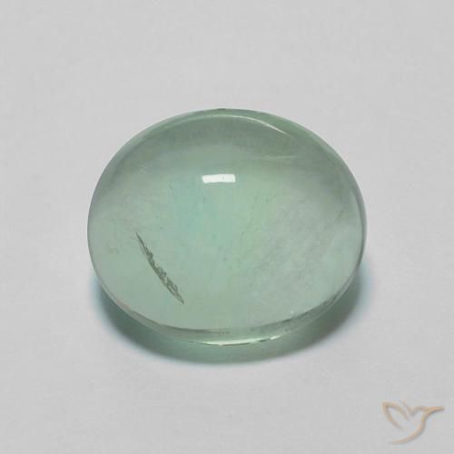 2.96ct 天然 暖绿 萤石, 椭圆形, 透明