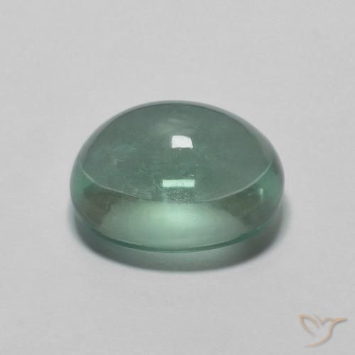 3.14克拉天然萤石，椭圆形，透明