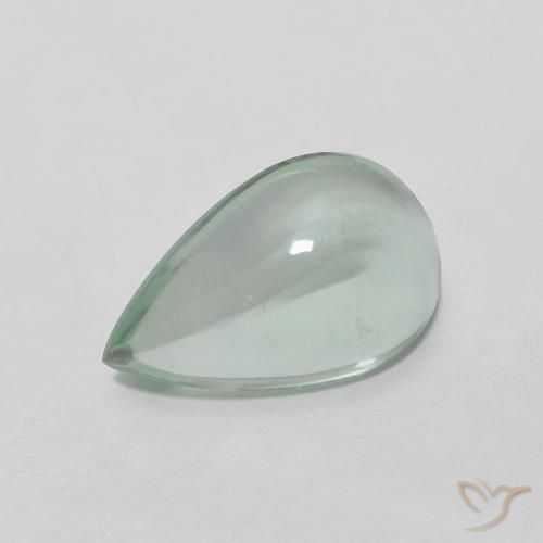 3.50克拉天然萤石，梨形，透明