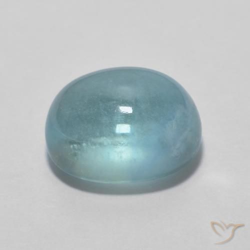 3.06克拉天然萤石，椭圆形，透明