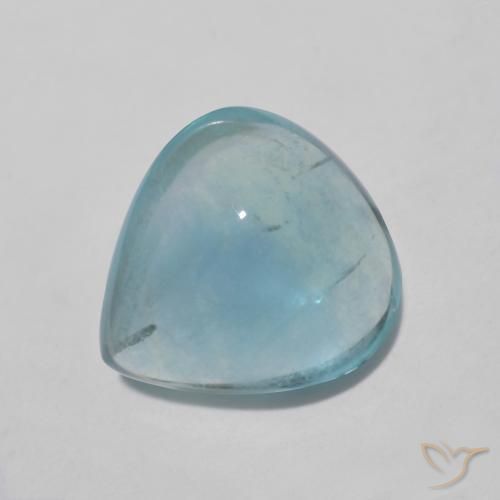3.85克拉天然萤石，梨形，透明