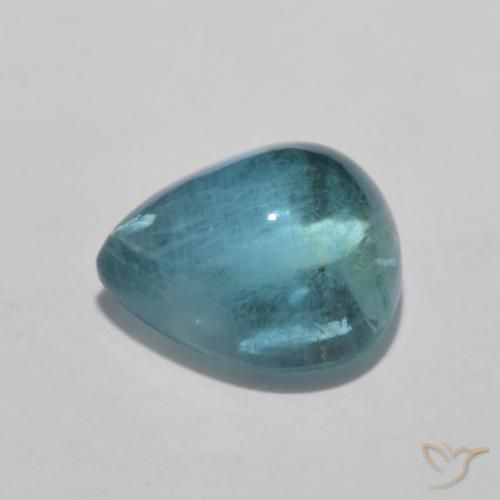 3.85克拉天然萤石，梨形，透明