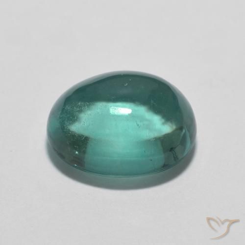 2.76克拉天然萤石，椭圆形，透明