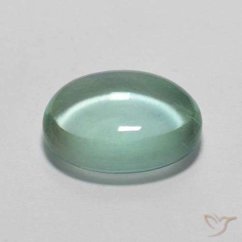 2.26克拉天然萤石，椭圆形，透明