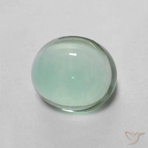 2.96克拉天然萤石，椭圆形，透明