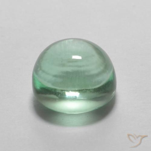 2.96克拉天然萤石，椭圆形，透明