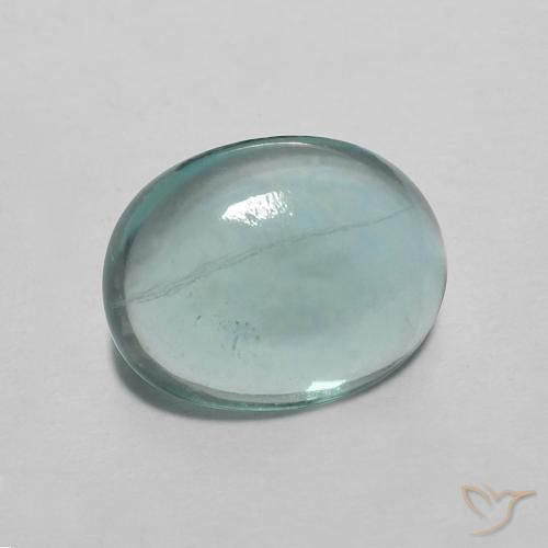 2.24克拉天然萤石，椭圆形，透明