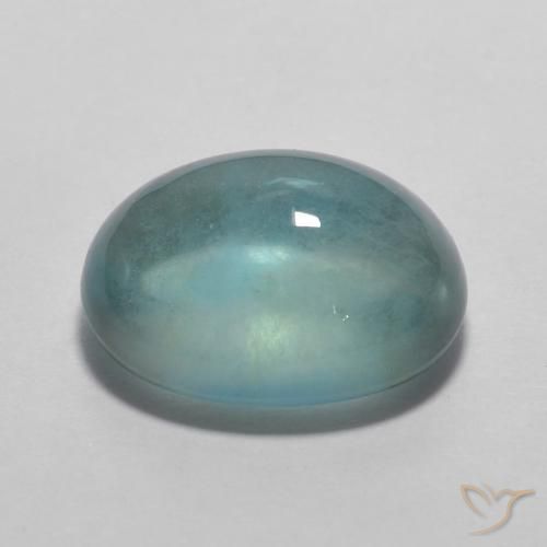 3.98克拉天然萤石，椭圆形，透明