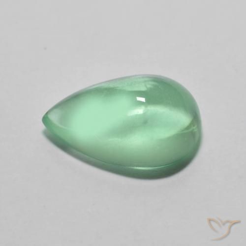 3.79克拉天然萤石，梨形，透明