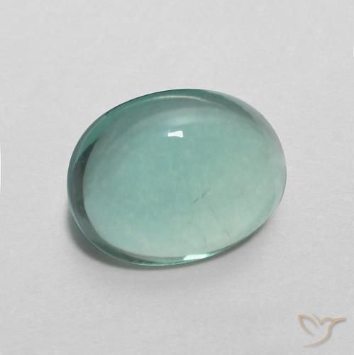 2.93克拉天然萤石，椭圆形，透明