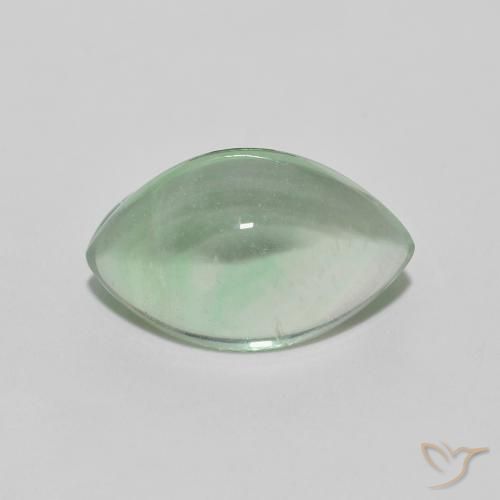 4.01ct 天然 大地绿 萤石, 榄尖形, 透明